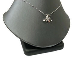  Sterling Silver Clover Flower Charm Necklace