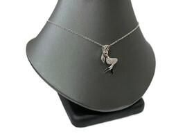  Sterling Silver Mermaid Charm Necklace