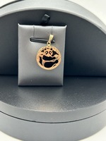 Yellow gold panda charm 