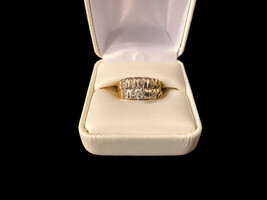 10k Two Toned Wedding Ring Set