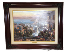 Thomas Kinkade San Francisco, Lombard Street P/P Framed Canvas 283/620