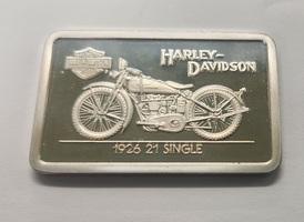 1.4 Ounce 1926 21 Single Harley Davidson Silver Bar