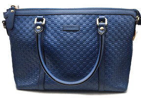 Gucci Blue Micro Guccissima Joy Canvas Tote 