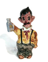 Vintage 1950's Six Eyes Drunk Man Decanter