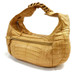 NANCY GONZALES - Tan Crocodile Shoulder Bag w/Dust Bag