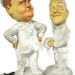 LAUREL & HARDY Vintage Chalkware Figurine Table Lamps - Pair - Project Decor