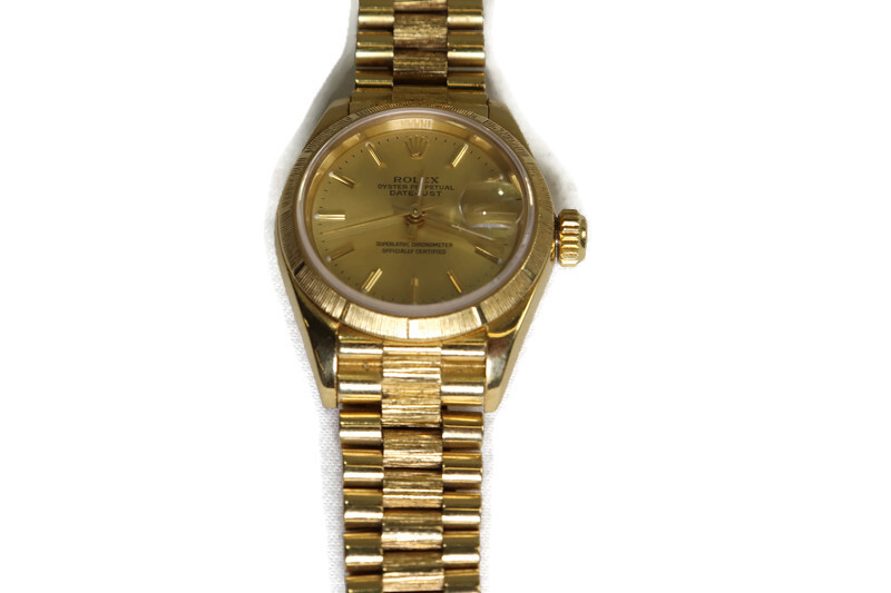 Rolex President Datejust 18K Yellow Gold Ladies Watch
