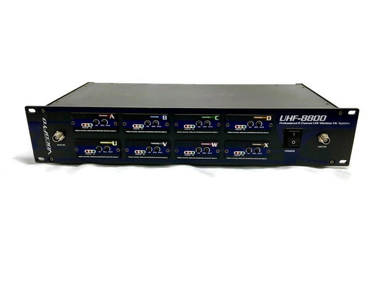 VocoPro UHF8800 8Channel Wireless Microphone System (Microphones NOT