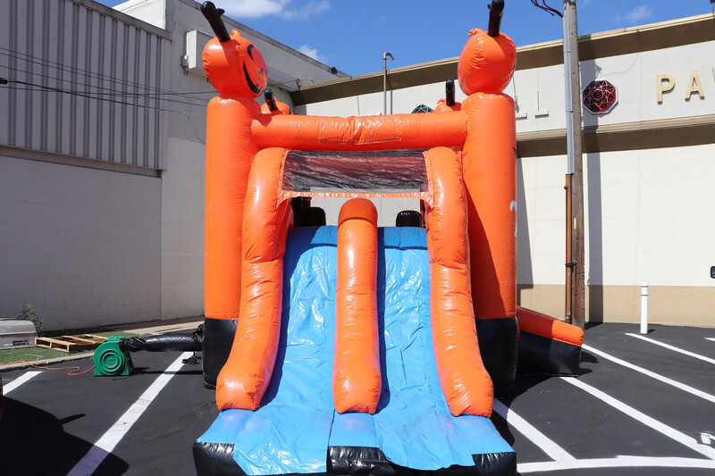 NINJA JUMP Halloween Themed Full-Sized Bounce House/Slide