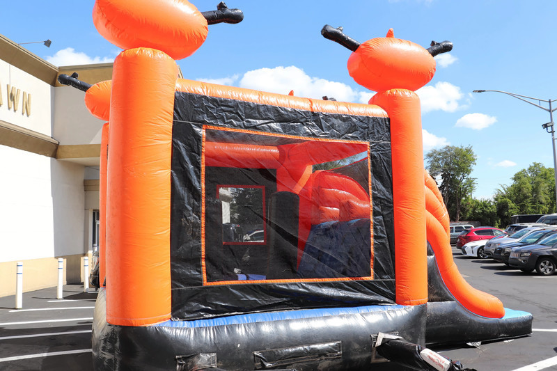 NINJA JUMP Halloween Themed Full-Sized Bounce House/Slide