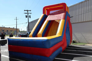 JOLLY JUMPS Giant Inflatable Slide/Bounce House 20 Feet Tall! 