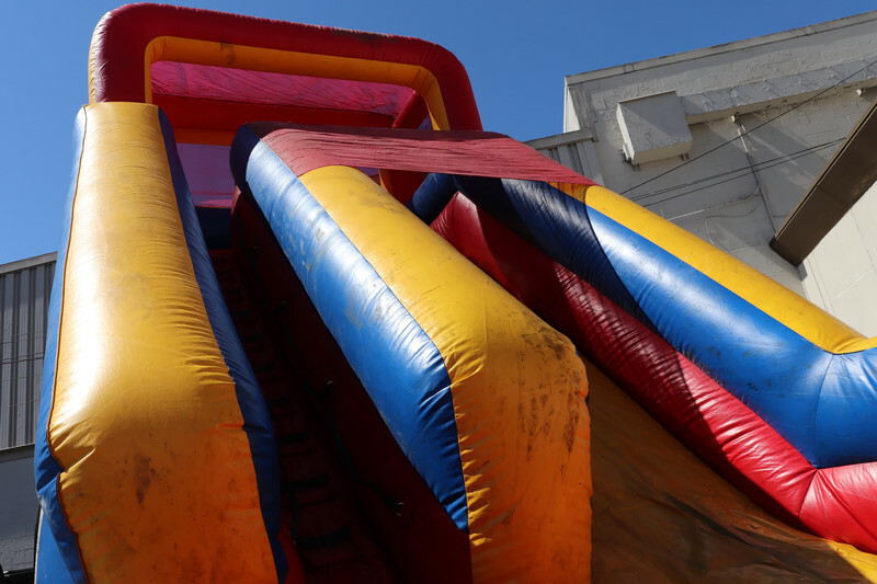 JOLLY JUMPS Giant Inflatable Slide/Bounce House