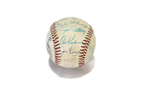 Autographed 1973 Detroit Tigers Team Signed MLB Baseball 