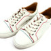 CHRISTIAN LOUBOUTIN - VIEIRA White Calfskin Leather Women's Sneakers - Size 9 US