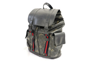 GUCCI - Bestiary Backpack Black/Grey GG Supreme with Tigers 