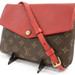 LOUIS VUITTON - Monogram Twice Pochette Cherry Canvas & Leather Crossbody Bag