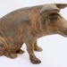 Antique Cast Iron PIGGY BANK American Landrace Sitting Pig