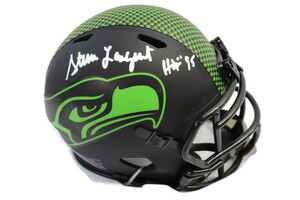 Autographed Signed Steve Largent Seattle Seahawks NFL Mini-Helmet Beckett COA