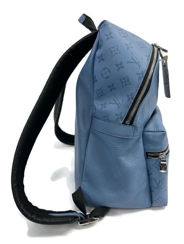 Louis Vuitton Denim Blue Taigarama Discovery Backpack Silver Hardware, 2020 (Like New)