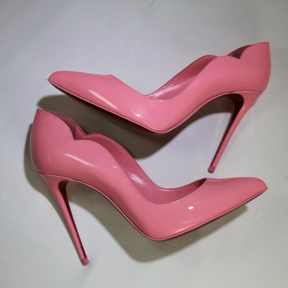 Christian LouBoutin Hot Chick 100 Magnifique Pink Heel Pump Size 37.5 (US 7.5)