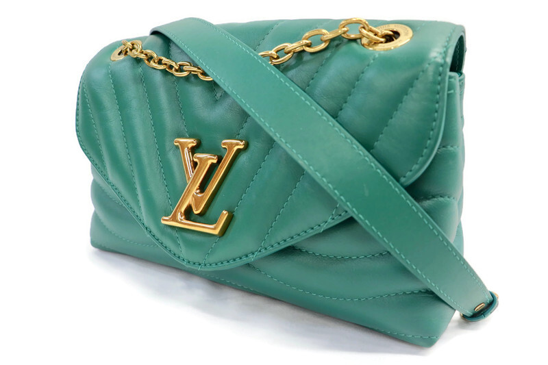 Louis Vuitton Calfskin New Wave Chain Bag mm Emerald