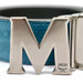MCM - Claus M Logo Blue / Black Leather Reversible Belt - 30-Inch