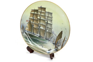 FRANKLIN Porcelain Plate - The Great Clipper Ships PATRIARCH 1981 Limited Ed. 