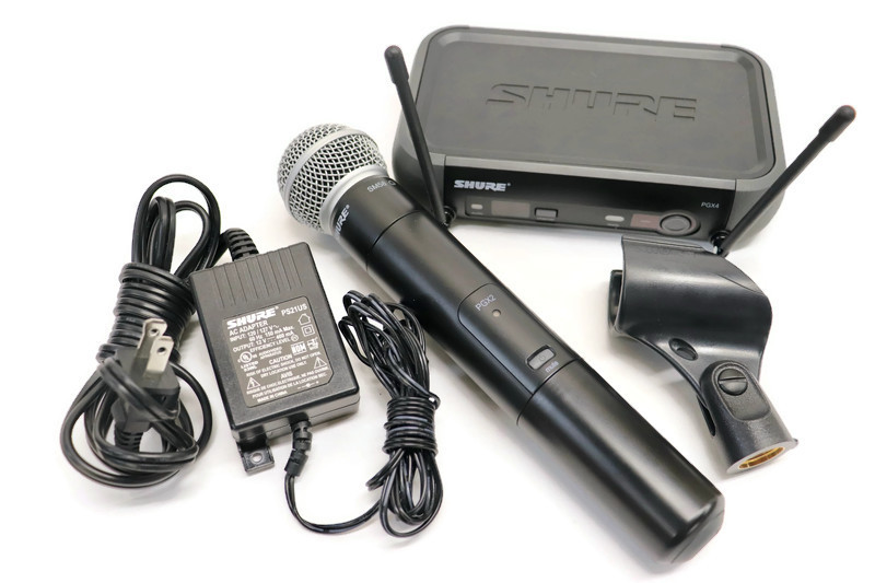 SHURE SM58 Microphone PGX4 Wireless Receiver w Case American