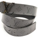 LOUIS VUITTON - Monogram Eclipse Reverse Leather Reversible Belt (M0285) Size 34