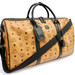 MCM - OTTAMAR Cognac Canvas w/Black Leather Weekender Large Duffle Bag