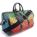 GUCCI - Multicolor GG Monogram Rainbow Canvas & Leather Duffle Carry On