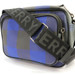 BURBERRY - Men's PADDY Blue & Black Check Nylon w/Leather Trim Crossbody Bag