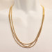 14K Gold Plated 24-Inch Stainless Steel BALL CHAIN - Lot of 3 Chains