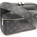 LOUIS VUITTON - Black Taiga Leather Eclipse Monogram OUTDOOR MESSENGER Bag