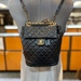 CHANEL - Urban Spirit Black Quilted Lambskin Leather Backpack