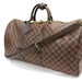 LOUIS VUITTON - Damier Ebene KEEPALL Bandoulière 55 Duffle Bag