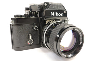 NIKON F2 - Black Camera w/Motor Drive / 3 Lenses / HOYA Filters / Hoods / Caps 