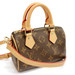 LOUIS VUITTON - LV Monogram NANO SPEEDY Handbag w/Shoulder Strap & Dustbag