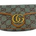 Gucci Pale Blue Mint & Brown Canvas Super Mini Handbag 