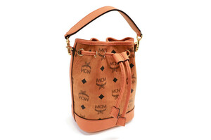 MCM - Mini DESSAU Drawstring Visetos Monogram Bucket Bag