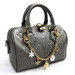 LOUIS VUITTON - Speedy Bandouliere 20 Gray Leather w/Charm Chain, Lock & Dustbag