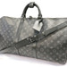 LOUIS VUITTON Keepall 55 Bandouliere Eclipse Monogram Black Duffle Bag (M40605)