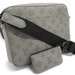 LOUIS VUITTON - LV Monogram Shadow Leather Anthracite Grey DUO Messenger Bag 