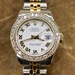 ROLEX Lady Datejust 179173 26mm 2-Tone Diamond Bezel Auto Roman Dial Watch