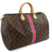 LOUIS VUITTON Speedy 40 My LV Heritage Stripe - Excellent, w/ Box & CoA