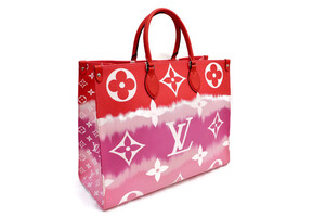 LOUIS VUITTON - On The Go GM Escale Pink Ombre Giant Monogram Canvas Tote 