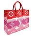 LOUIS VUITTON - On The Go GM Escale Pink Ombre Giant Monogram Canvas Tote 