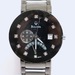 BULOVA Mens Black Stainless Steel 40mm Diamond Accents Chronograph Watch 98D109
