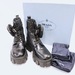 PRADA Pouch Monolith Combat Boots - Black Leather/Nylon - EU 40 / US 9