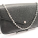LOUIS VUITTON Epi Felicie Pochette Crossbody Clutch Black Leather Silver HW